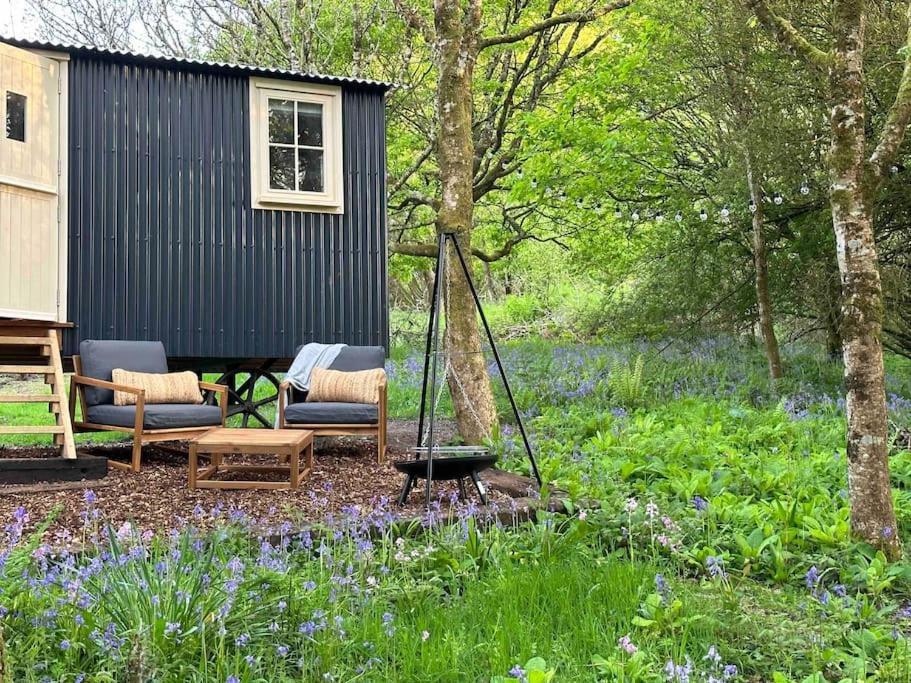 Cornwall Woodland Shepherd'S Hut - Dennis Hut Bodmin Kültér fotó